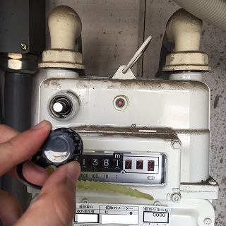 ガスメーター復旧１　写真