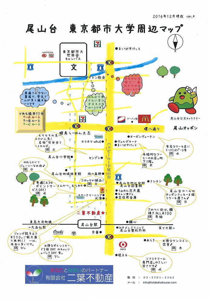 東京都市大学周辺マップ