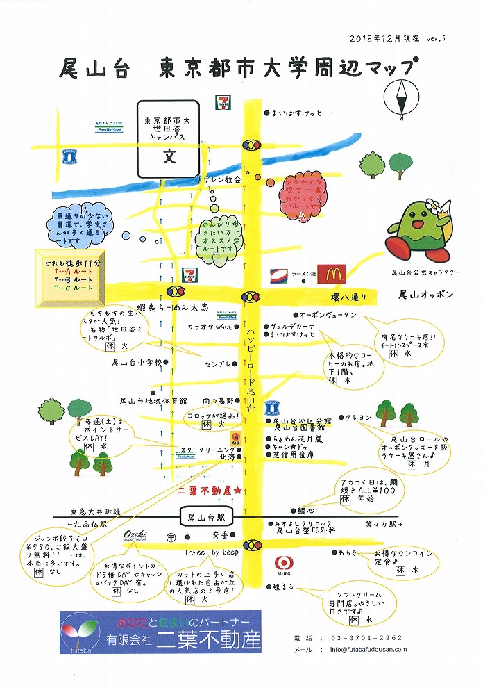 東京都市大学周辺マップ